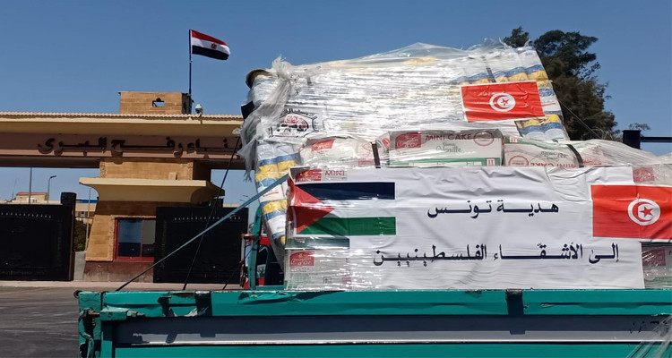 قافلة المساعدات التونسية